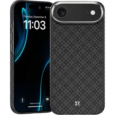 Pouzdro Benks Magnetic Armor Air Armor Grid Kevlar s kovovým rámem 600D (B068) pro iPhone Air černé Pouzdro Benks Magnetic Armor Air Armor Grid Kevlar s kovovým rámem 600D (B068) pro iPhone Air černé