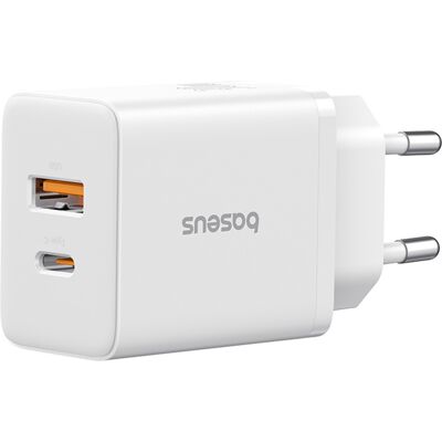 USB nabíječka Baseus Cube 30W - Bílá USB nabíječka Baseus Cube 30W - Bílá