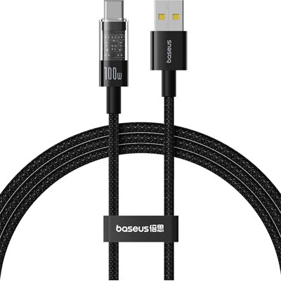 Baseus Data Cable Gem USB na Type-C 100W 2m Cluster Black Baseus Data Cable Gem USB na Type-C 100W 2m Cluster Black