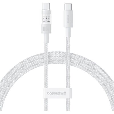 Baseus Data Cable Gem Type-C 100W 2m Měsíční bílá Baseus Data Cable Gem Type-C 100W 2m Měsíční bílá