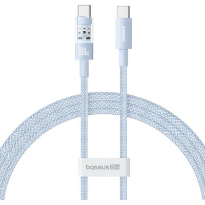 Baseus Data Cable Gem Type-C na Type-C 100W 1m Galaxy Blue Baseus Data Cable Gem Type-C na Type-C 100W 1m Galaxy Blue