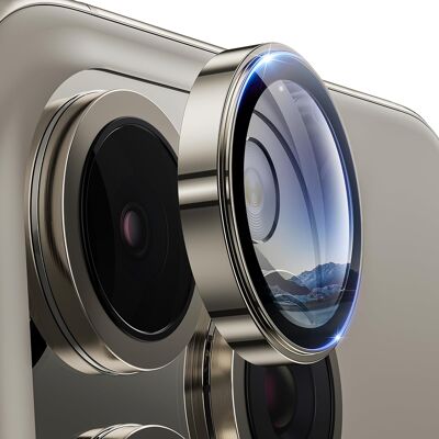 Lito S+ ochranné sklo na fotoaparát iPhone 16 Pro iPhone 16 Pro Max přírodní titan Lito S+ ochranné sklo na fotoaparát iPhone 16 Pro iPhone 16 Pro Max přírodní titan