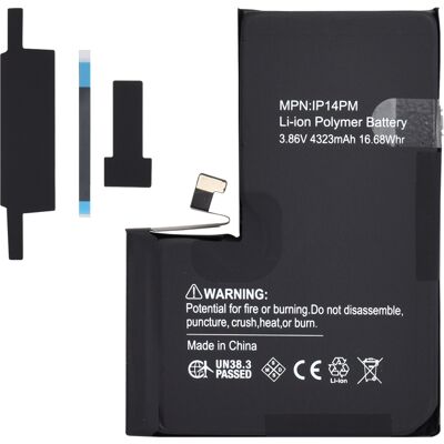 OEM Baterie pro smartphone Decoded iPhone 14 Pro Max 4323mAh černá OEM Baterie pro smartphone Decoded iPhone 14 Pro Max 4323mAh černá