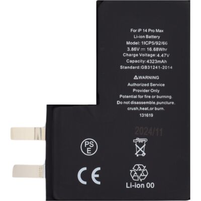 OEM Baterie pro smartphone iPhone 14 Pro Max 4323mAh černá bez flex kabelu OEM Baterie pro smartphone iPhone 14 Pro Max 4323mAh černá bez flex kabelu