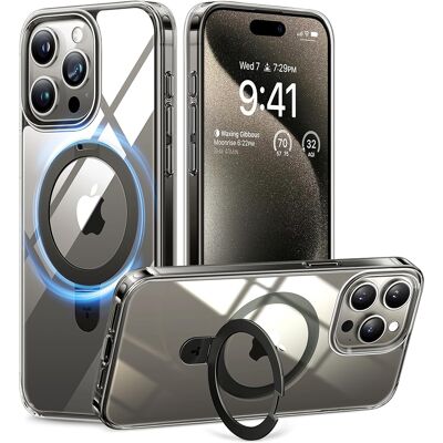 Torras Ostand MagSafe Series iPhone 15 Pro Max průhledný Torras Ostand MagSafe Series iPhone 15 Pro Max průhledný