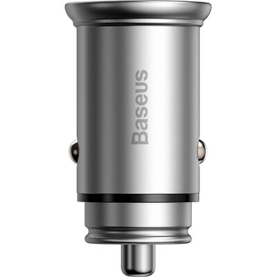 Baseus Car Charger Circular Metal Type-C USB PPS 30W Multi Protocol stříbrná Baseus Car Charger Circular Metal Type-C USB PPS 30W Multi Protocol stříbrná