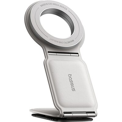 Baseus Car Holder PrimeTrip Series C02 PU kůže 360° 25N univerzální montáž měsíční bílá Baseus Car Holder PrimeTrip Series C02 PU kůže 360° 25N univerzální montáž měsíční bílá