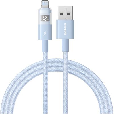 Baseus Data Cable Display 2 USB na Lightning Rychlé Nabíjení Digitální Displej 2.4A 1m Galaxie Modrá Baseus Data Cable Display 2 USB na Lightning Rychlé Nabíjení Digitální Displej 2.4A 1m Galaxie Modrá