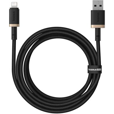 Baseus Data Cable Dura Series USB na Lightning Rychlé nabíjení 2m Zlatá Černá Baseus Data Cable Dura Series USB na Lightning Rychlé nabíjení 2m Zlatá Černá
