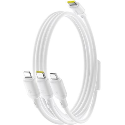 Baseus Data Cable Silky 100W 1.5m Moon White Rychlé nabíjení Type-C Micro-USB Lightning USB-C Baseus Data Cable Silky 100W 1.5m Moon White Rychlé nabíjení Type-C Micro-USB Lightning USB-C