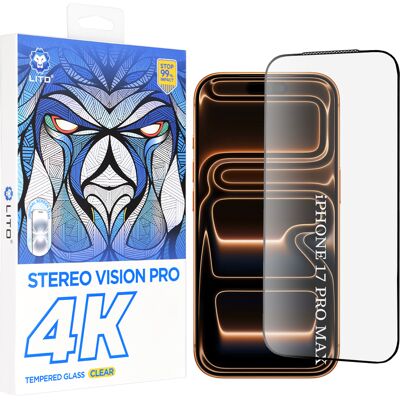 Tvrzené sklo Lito D+ Max 4K pro iPhone 17 Pro Max-18 Pro Max černé Tvrzené sklo Lito D+ Max 4K pro iPhone 17 Pro Max-18 Pro Max černé