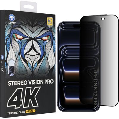 Lito D+ Max 4K Privacy pro iPhone 17 Pro černá Lito D+ Max 4K Privacy pro iPhone 17 Pro černá