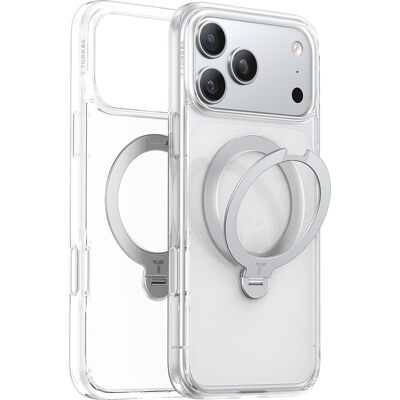 Torras Ostand Spin MagSafe Series iPhone 17 Pro Max průhledný Torras Ostand Spin MagSafe Series iPhone 17 Pro Max průhledný