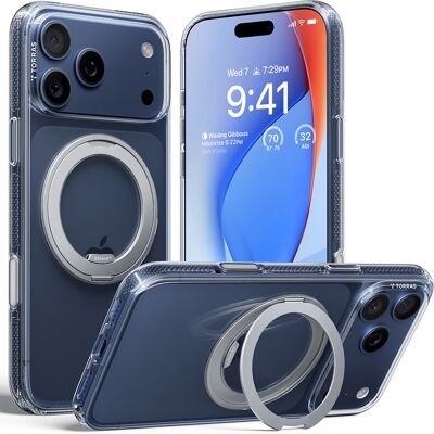Torras Ostand R Fitness Series iPhone 17 Pro Max průhledný obal Torras Ostand R Fitness Series iPhone 17 Pro Max průhledný obal