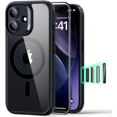 ESR Classic Hybrid HaloLock s ochranným sklem iPhone 17 černá průhledná ESR Classic Hybrid HaloLock s ochranným sklem iPhone 17 černá průhledná