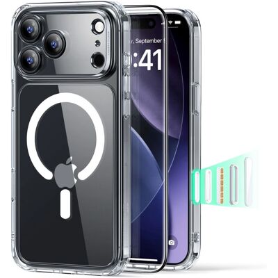 ESR Classic Hybrid HaloLock s ochranou displeje iPhone 17 Pro Max průhledný ESR Classic Hybrid HaloLock s ochranou displeje iPhone 17 Pro Max průhledný