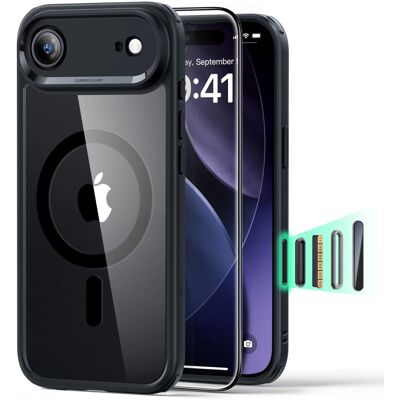 ESR Classic Hybrid HaloLock s ochranným sklem iPhone 17 Air černá průhledná ESR Classic Hybrid HaloLock s ochranným sklem iPhone 17 Air černá průhledná