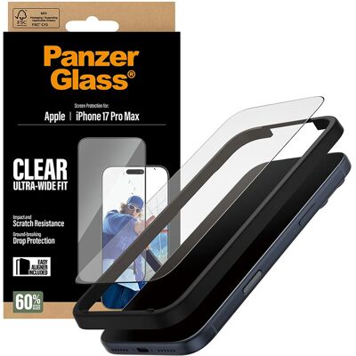 PanzerGlass® PanzerGlass Ultra-Wide Fit ochranné sklo s EasyAlignerem iPhone 17 Pro Max černé PanzerGlass® PanzerGlass Ultra-Wide Fit ochranné sklo s EasyAlignerem iPhone 17 Pro Max černé