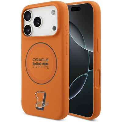Zadní kryt Red Bull Silicone Blue Ring MagSafe pro iPhone 17 Pro Orange Zadní kryt Red Bull Silicone Blue Ring MagSafe pro iPhone 17 Pro Orange