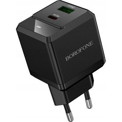 Borofone síťová nabíječka Intenso BN19 duální USB Type-C PD20W QC3.0 černá Borofone síťová nabíječka Intenso BN19 duální USB Type-C PD20W QC3.0 černá