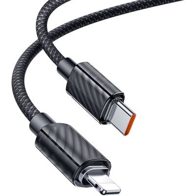 Mcdodo - datový kabel (CA-3660) - Type-C na Lightning, transparentní design, 36W, 1.2m - černý Mcdodo - datový kabel (CA-3660) - Type-C na Lightning, transparentní design, 36W, 1.2m - černý