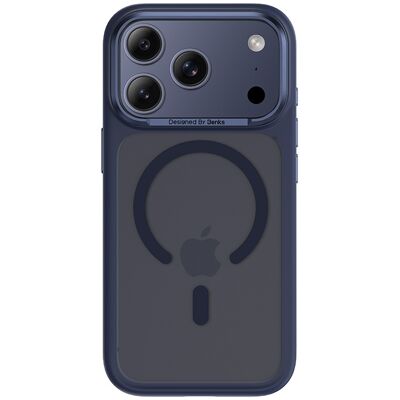 Magnetické matné pouzdro Benks s kovovým rámem (A070) pro iPhone 17 Pro Max (s tlačítkem pro ovládání fotoaparátu) modré Magnetické matné pouzdro Benks s kovovým rámem (A070) pro iPhone 17 Pro Max (s tlačítkem pro ovládání fotoaparátu) modré