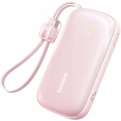 Baseus – powerbanka EnerFill FC21 Qpow 3 Ultra (E0027L02) – s odpojitelným kabelem, 10000mAh, 22.5W, USB, USB-C – Nebula Pink Baseus – powerbanka EnerFill FC21 Qpow 3 Ultra (E0027L02) – s odpojitelným kabelem, 10000mAh, 22.5W, USB, USB-C – Nebula Pink