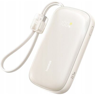 Baseus - powerbanka EnerFill FC21 Qpow 3 Ultra (E0027M01) - odnímatelný kabel, 20000mAh, 22.5W, USB, USB-C - Natural Titanium Baseus - powerbanka EnerFill FC21 Qpow 3 Ultra (E0027M01) - odnímatelný kabel, 20000mAh, 22.5W, USB, USB-C - Natural Titanium