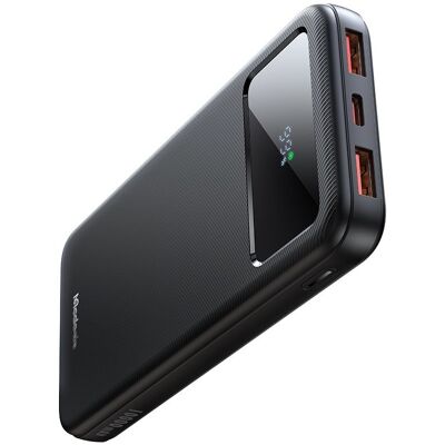 Mcdodo – powerbanka (MC-4220) – port USB-C + 2x USB-A, 10000 mAh, 22,5 W, LED displej – černá Mcdodo – powerbanka (MC-4220) – port USB-C + 2x USB-A, 10000 mAh, 22,5 W, LED displej – černá