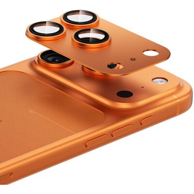 Sklo Benks Glass Warrior Metal Integrated na čočky fotoaparátu (C069) pro iPhone 17 Pro orange Sklo Benks Glass Warrior Metal Integrated na čočky fotoaparátu (C069) pro iPhone 17 Pro orange