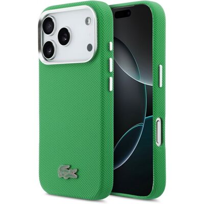 Zadní kryt Lacoste Iconic Petit Pique Metal Logo MagSafe pro iPhone 17 Pro Green Zadní kryt Lacoste Iconic Petit Pique Metal Logo MagSafe pro iPhone 17 Pro Green