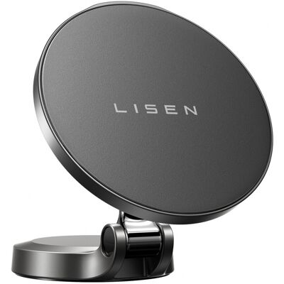 Lisen - držák do auta s bezdrátovým nabíjením (YL0223090006) - magnetický, na palubní desku, univerzální, elegantní, 15W - černý Lisen - držák do auta s bezdrátovým nabíjením (YL0223090006) - magnetický, na palubní desku, univerzální, elegantní, 15W - černý