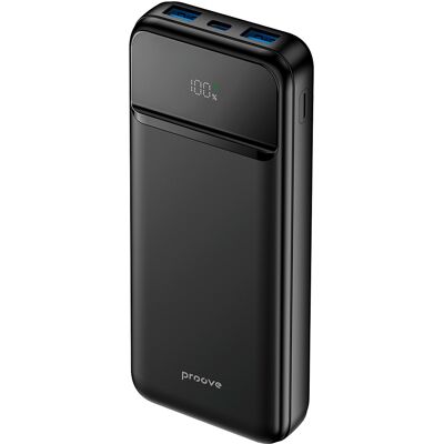 Proove - Powerbanka Illuminator 2 (PBIP10212201) - Type-C, 2x USB, s LED displejem, rychlé nabíjení, 22,5 W, 10000 mAh - černá Proove - Powerbanka Illuminator 2 (PBIP10212201) - Type-C, 2x USB, s LED displejem, rychlé nabíjení, 22,5 W, 10000 mAh - černá