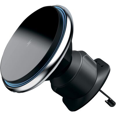 Proove - držák do auta s bezdrátovým nabíjením Magic Circle (WHMC15020006) - do mřížky ventilace, magnetický, slitina zinku, 15 W - stříbrný Proove - držák do auta s bezdrátovým nabíjením Magic Circle (WHMC15020006) - do mřížky ventilace, magnetický, slitina zinku, 15 W - stříbrný