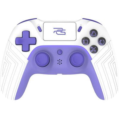 Proove - bezdrátový ovladač Skadi (WGSK00022016) - ergonomický, USB-C, AUX, touchpad, PS4, PC, Android, 600 mAh - bílá/fialová Proove - bezdrátový ovladač Skadi (WGSK00022016) - ergonomický, USB-C, AUX, touchpad, PS4, PC, Android, 600 mAh - bílá/fialová