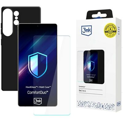 3mk sada ComfortDuo ochranné sklo + matné pouzdro pro Samsung Galaxy S26 Ultračerná 3mk sada ComfortDuo ochranné sklo + matné pouzdro pro Samsung Galaxy S26 Ultračerná