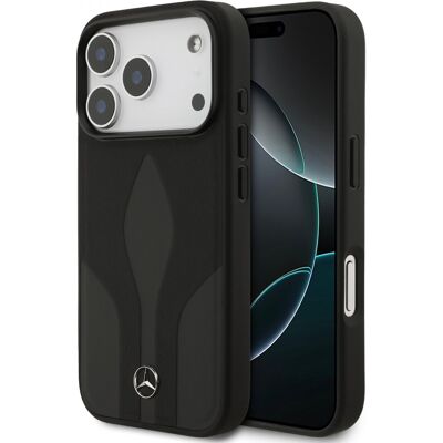 Zadní kryt Mercedes Leather The Move MagSafe pro iPhone 17 Pro Black Zadní kryt Mercedes Leather The Move MagSafe pro iPhone 17 Pro Black