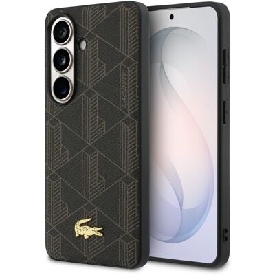 Zadní kryt Lacoste PVC Blend Monogram Gold Logo Magnetic pro Samsung Galaxy S26+ hnědý Zadní kryt Lacoste PVC Blend Monogram Gold Logo Magnetic pro Samsung Galaxy S26+ hnědý