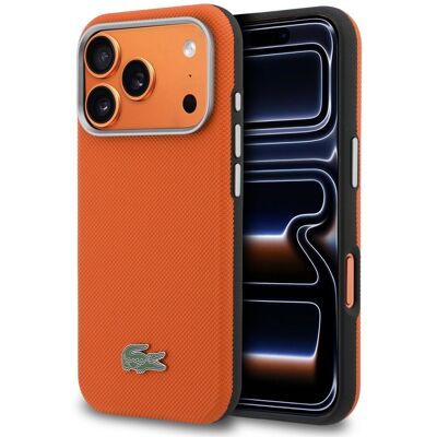 Zadní kryt Lacoste PVC Petit Pique Semi Wrap MagSafe pro iPhone 17 Pro Max orange Zadní kryt Lacoste PVC Petit Pique Semi Wrap MagSafe pro iPhone 17 Pro Max orange