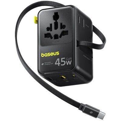 Cestovní nabíječka Baseus PicoGo AG11 Fast Universal 45W vesmírně černá Cestovní nabíječka Baseus PicoGo AG11 Fast Universal 45W vesmírně černá