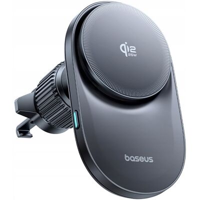 Držák do auta Baseus PrimeTrip VC2 Pro Cooling magnetický s bezdrátovým nabíjením 25W vesmírně černý Držák do auta Baseus PrimeTrip VC2 Pro Cooling magnetický s bezdrátovým nabíjením 25W vesmírně černý