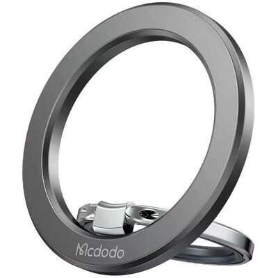 Magnetický držák na telefon Mcdodo MR-7070 s otočným prstencem černý Magnetický držák na telefon Mcdodo MR-7070 s otočným prstencem černý