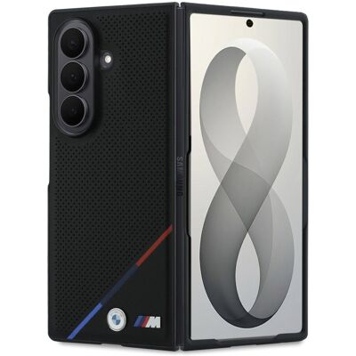 Kryt BMW M PU Perforated Tricolor Stripe Magnetic pro Samsung Galaxy Z Fold 8 Ultra černý Kryt BMW M PU Perforated Tricolor Stripe Magnetic pro Samsung Galaxy Z Fold 8 Ultra černý