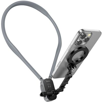 Neck magnetic držák telefonu Hoco K31 černý šedý Neck magnetic držák telefonu Hoco K31 černý šedý