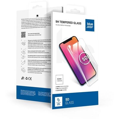Tvrzené sklo pro iPhone 15 PRO MAX (celoplošně lepicí) Blue Star 5D černé Tvrzené sklo pro iPhone 15 PRO MAX (celoplošně lepicí) Blue Star 5D černé