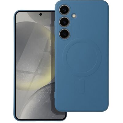 TopQ Silikonový kryt pro Samsung A56 Mag Cover kompatibilní s MagSafe (ochrana fotoaparátu) modrý TopQ Silikonový kryt pro Samsung A56 Mag Cover kompatibilní s MagSafe (ochrana fotoaparátu) modrý