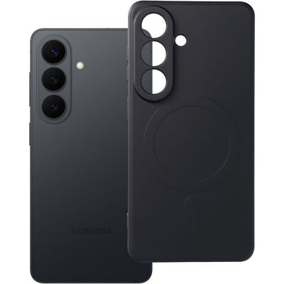 TopQ Silikonový kryt pro Samsung S26 Mag Cover kompatibilní s MagSafe (ochrana fotoaparátu) černý TopQ Silikonový kryt pro Samsung S26 Mag Cover kompatibilní s MagSafe (ochrana fotoaparátu) černý