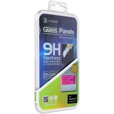 X-ONE ochranné tvrzené sklo 0.3 mm pro iPhone 15 Pro Max X-ONE ochranné tvrzené sklo 0.3 mm pro iPhone 15 Pro Max