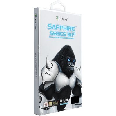X-ONE safírové ochranné sklo 2.5D Full Cover pro iPhone 13 mini X-ONE safírové ochranné sklo 2.5D Full Cover pro iPhone 13 mini