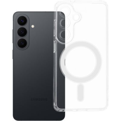 TopQ Kryt Clear Mag Cover pro Samsung S26 PLUS (ochrana fotoaparátu) kompatibilní s MagSafe transparentní TopQ Kryt Clear Mag Cover pro Samsung S26 PLUS (ochrana fotoaparátu) kompatibilní s MagSafe transparentní